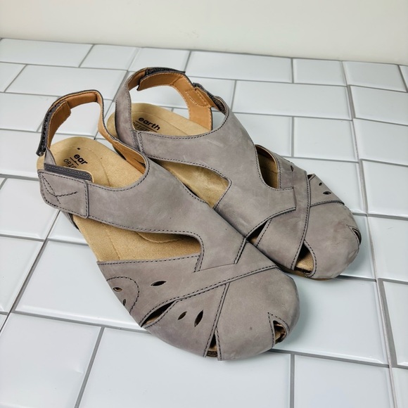 Earth Birdine Gray Women's Comfort Sandals 12M - Picture 3 of 10